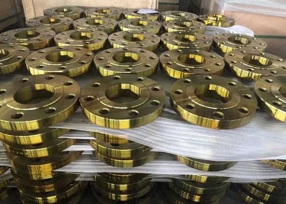 EN1092-1 PN6 PN10 PN16 PN25 PN40 PN100 จานตาบอด SO WN CS SS น้ำมันกันสนิมสีเหลือง