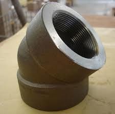ASME B16.11 ฟิตติ้งฟอร์จ ASTM A105N SW ข้อต่อข้อศอกข้อต่อ 3000lbs