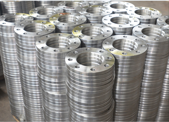 เหล็กปลอมแปลง PN25 หน้าแบนหน้าแปลนท่อและอุปกรณ์ Bs4504 Gost Jis Bs10 Sabs 1123