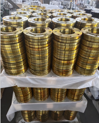 เหล็กปลอมแปลง PN25 หน้าแบนหน้าแปลนท่อและอุปกรณ์ Bs4504 Gost Jis Bs10 Sabs 1123