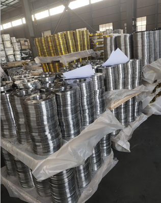 เหล็กปลอมแปลง PN25 หน้าแบนหน้าแปลนท่อและอุปกรณ์ Bs4504 Gost Jis Bs10 Sabs 1123