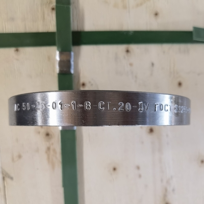 RTJ Pn100 หน้าแปลนเหล็กกล้าคาร์บอนหลอม Ct20 Gost 33259