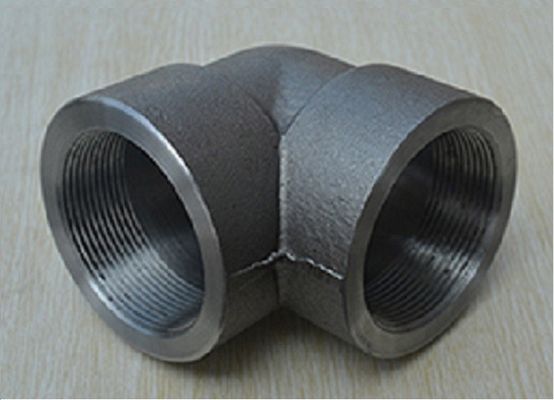 ASME B16.11 ฟิตติ้งฟอร์จ ASTM A105N SW ข้อต่อข้อศอกข้อต่อ 3000lbs