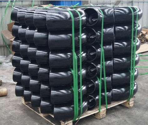เหล็กกล้าคาร์บอน ASTM A234 WPB ฟิตติ้ง ANSI B16.28 1/2 นิ้ว 48 นิ้วสีดำ