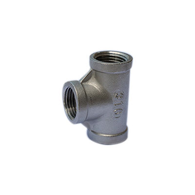 ข้อต่อชุบสังกะสีแบบจุ่มร้อน ASME B16.11 ASTM A105 Elbow Cap Tee 3000LB