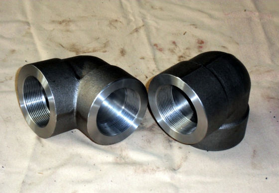 ฟิตติ้งฟอร์จแรงดันสูง ASME B16.11 ASTM A105 Elbow Cap Tee 3000LB 2000LB