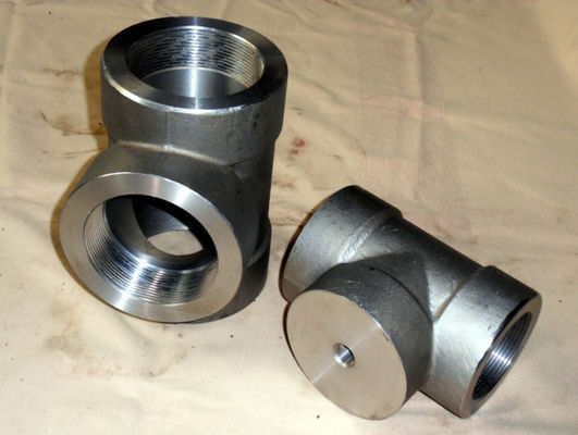 ฟิตติ้งฟอร์จแรงดันสูง ASME B16.11 ASTM A105 Elbow Cap Tee 3000LB 2000LB