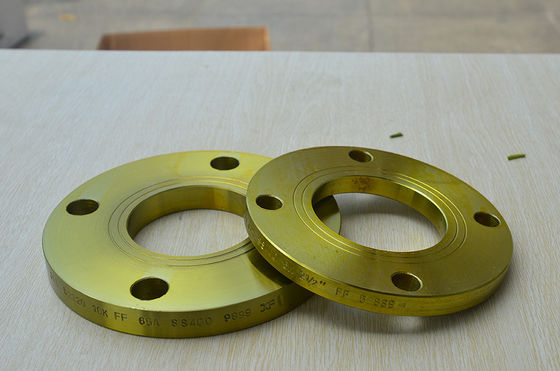 SOP 5K 10K 25K SS400 หน้าแปลนเชื่อมจานสีเหลือง JIS B2220 72&quot; DIN2527 DIN2566 DIN2573