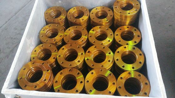 ประเภท 01 02 05 11 12 EN1092 หน้าแปลนเหล็กคาร์บอน P245GH หน้าแปลนเพลท PN06 ถึง PN100
