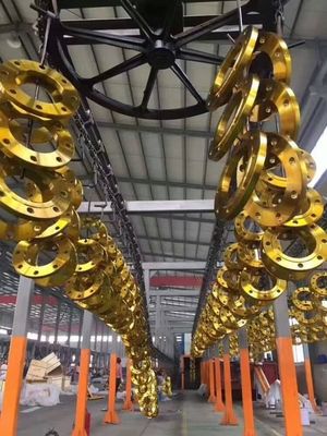 เกลียวเหล็กกล้าคาร์บอนสแตนเลส BS4504 PN10 หน้าแปลน WN SO DN10 ถึง DN1600