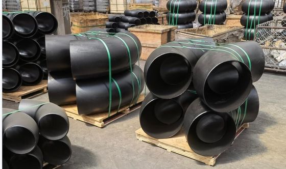 ASME B16.9 ข้อต่อท่อเชื่อมชน SCH10 SCH20 STD SCH40 SCH80 ข้อศอกเหล็กสีดำ