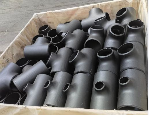 SCH20 SCH30 SCH120 ASME B16.9 ButtWeld ลด Tee STD ไม่มีรอยต่อเท่ากับ Tee Pipe Fitting