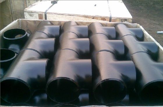 ข้อต่อท่อ Asme B16 9 Elbow Tee Reducer Cap Sch40 Sch80 Black Anti Rust Oil