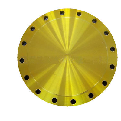 ANSI B16.5 B16.47 หน้าแปลน SORF ตาบอด CS A105 150LBS 2500LBS WNRF สีเหลืองสีดำ