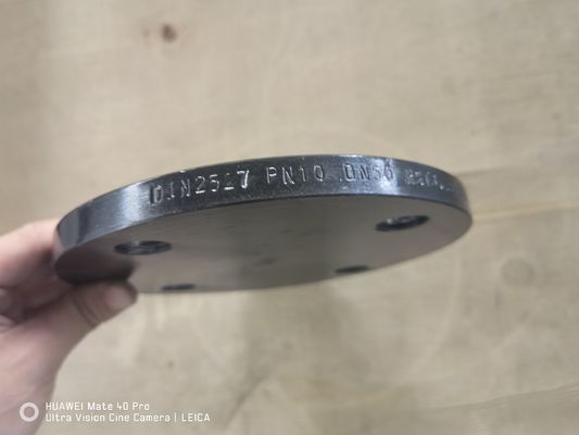 EN1092-1 หน้าแปลนตาบอด TYPE05 DIN2527 PN16 DN200 เหล็กกล้าคาร์บอนปลอมแปลง P250GH P245GH