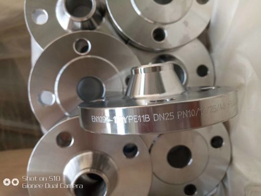 Pn16 St37.2 C22.8 Wnrf หน้าแปลนเหล็กฟอร์จ DIN EN 1092-1